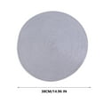 thumbnail image 2 of Woven Round Table Mat - Waterproof Oil-Proof Heat Insulation, Perfect for Dining Room Kitchen & Family Gatherings, 2 of 6