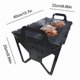thumbnail image 5 of Parrilla metálica con ranuras - Parrilla plegable para barbacoa, parrilla portátil con ranuras para barbacoa, ideal para acampar y viajar al aire libre., 5 of 5