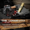 thumbnail image 5 of Glove Station The Multi-Purpose Fingerless Work Gloves - Shrink Resistant, Tough, Enhanced Grip, 1 Pair (X-Large, Red), 5 of 6