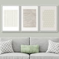 thumbnail image 2 of PixonSign Framed Wall Art Set Tan Geometric Pattern Landscape Canvas Print Abstract Cozy Neutral Boho Wall Decor Modern Art Nordic for Living Room, Bedroom, Office - 16"x24"x3 White, 2 of 5