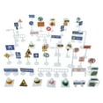 thumbnail image 1 of CIMAXIC 2 Set Traffic Signs Model Mini Road Signs Traffic Light Toy Play Traffic Signs,2.36"X0.79"X0.59", 1 of 5