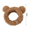 thumbnail image 6 of LShunze 2PCS Bear Ears Spa Headband No Slip Head Band for Face Wash Makeup Skincare Facial Headband Elastic Hair Band Carol Fleece Headbands for Women Girls, 6 of 8
