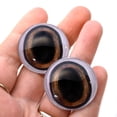 thumbnail image 6 of Medium Brown Deer Glass Eyes with White Bands, 6 of 10