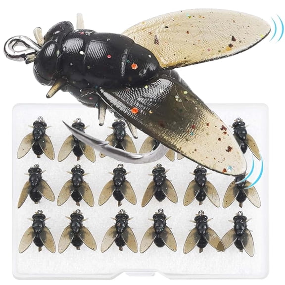 Bionic Fly Fishing Baits,2025 New Trout Jigs Swimbaits Dry Flies Bass Fly Fishing Lures Kit