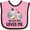 Pink and Black, variant on Inktastic Zebra My Pop-pop Loves Me Boys or Girls Baby Bib