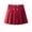 Red, variant on Zpanxa Girls Skirts Kids Girls Skirt Casual Pleated Plain Lined Elastic Waist Preppy Style Kids Skirts Navy 5 Years