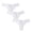 White, variant on jjayotai Womens Underpants Clearance 3PC Women Everyday Solid Color Ventilate Elastic Low Waist Underwear Panties
