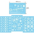 thumbnail image 4 of HOWAF 281pcs Merry Christmas Window Stickers, Reindeer Xmas Tree Bell Snowflake Window Clings, Static PVC Wall Sticker Decals Reusable DIY Winter Window Display Decoration, 4 of 6