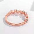 thumbnail image 3 of 3.5mm Rose Gold ,925 Silver Women's Engagement AAA Cz Anniversary Rings Size 4-9, 3 of 4