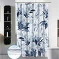 thumbnail image 3 of Small Stall 36"x72" Blue and White Floral Shower Curtain Set with Hooks,Watercolor Gentle Colors Flowers Bathroom Curtain,Modern Minimalist Waterproof Bath Curtain for Bathroom Decor, 3 of 6