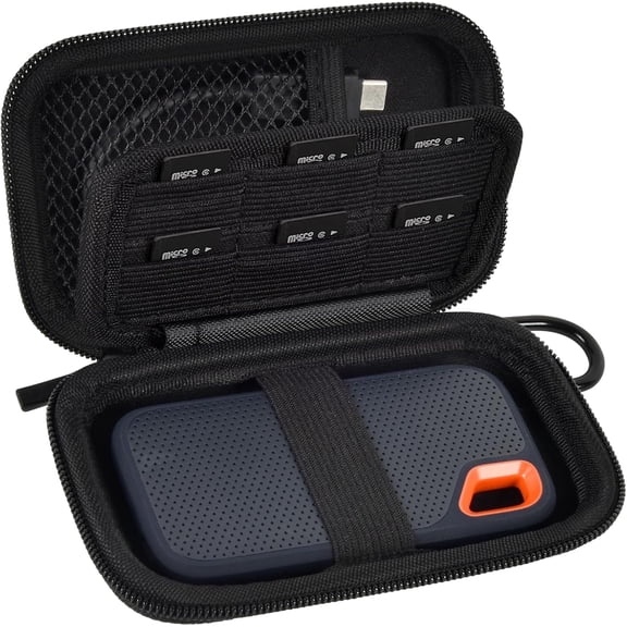 External Hard Flash Drive Case-Black (Box Only)