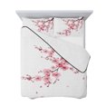 thumbnail image 7 of Pink Flower Twin XL Size Down Alternative Comforter, Lightweight Comforter Quilt Bedding Set with Pillow Shams Spring Summer Botanical Floral Branches All Seasons Bed Comforter Duvet Insert 68"x98", 7 of 7