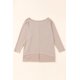 thumbnail image 2 of ABPHQTO Blusa extragrande de punto ligero caqui para mujer, 2 of 5