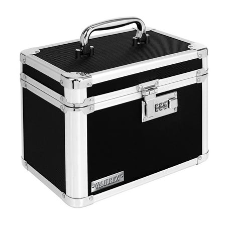 Vaultz Locking Personal Storage Box  Black  VZ01004