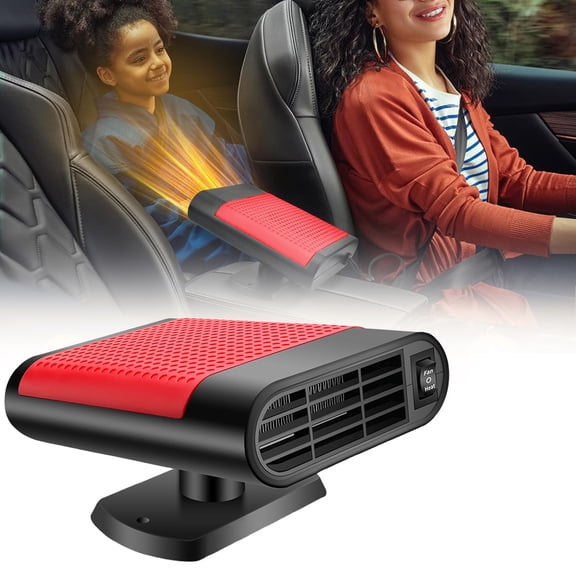 12 Volt Heater For Car, 500W Car Heater 12V Windshield De-Icers 2 In 1 Fast Heating & Cooling Fans Cars Defogger Plug In Cigarette Lighter,Automobile Interior Heaters