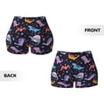 thumbnail image 3 of Sikiie Cartoon Dinosaur Print Workout Shorts Women Scrunch Butt Gym Shorts Seamless High Waist Tummy Control Yoga Biker Athletic Shorts, 3 of 5