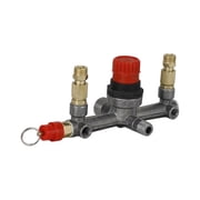Air Compressor Pressure Valve Switch Control Manifold Regulator Gauges Tool