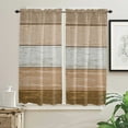 thumbnail image 3 of Vintage Farm Barn Brown Gradient Curtain Home Decoration Living Room Short Curtains Window Treatments For Kitchen Bedroom, 3 of 6