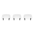 thumbnail image 3 of Transemion Riding Comfort Durable Adjustable Clip-on Motorcycle Wind Deflector Extension Spoiler Stability Easy To Install Transparent 3Set, 3 of 6