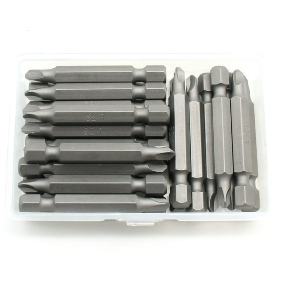 TMAX 25 pc Tri Wing #1 Triangular Slotted Y shape Screwdriver Impact Ready 2 Inch Length Insert Bits Hex Shank with Quick Release Slot