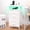 White(4 Drawers), variant on 4 Drawer Nightstand with Charging Station, Bedside Table with LED and Storage Shelf, Small Dresser for Bedroom Living Room and Dorm, White
