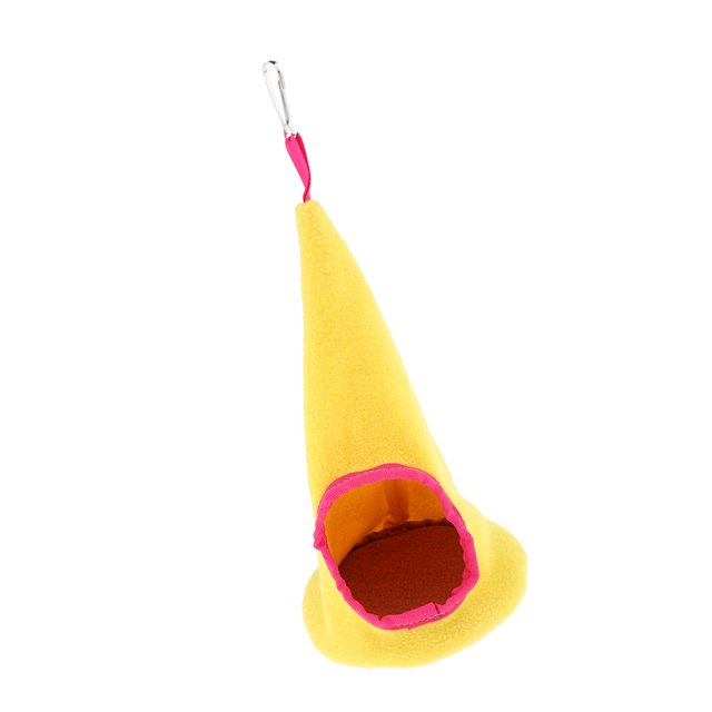 Cama de La Hamaca Del Animal Doméstico Cama Colgante Suave de Dormir Del Animal Doméstico para El Hámster Del Hurón - Amarillo, tal se describe Colco Hamaca para animales pequeños