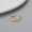 Golden, variant on Sterling Silver Ring With Serpentine Opening And Diamonds