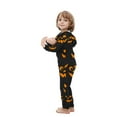 thumbnail image 5 of AGWOLF Halloween Matching Family Pajamas Sets Full Zip Hooded Jumpsuits One-Piece Romper Cute Pumpkin Costume Loungewear Kid 4 Years, 5 of 5