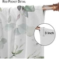 thumbnail image 6 of Eucalyptus Curtains Green Leaves Branches Spring Botanical Blackout Print Rod Pocket Window Drapes for Bedroom Living Room 42x54in, 6 of 6