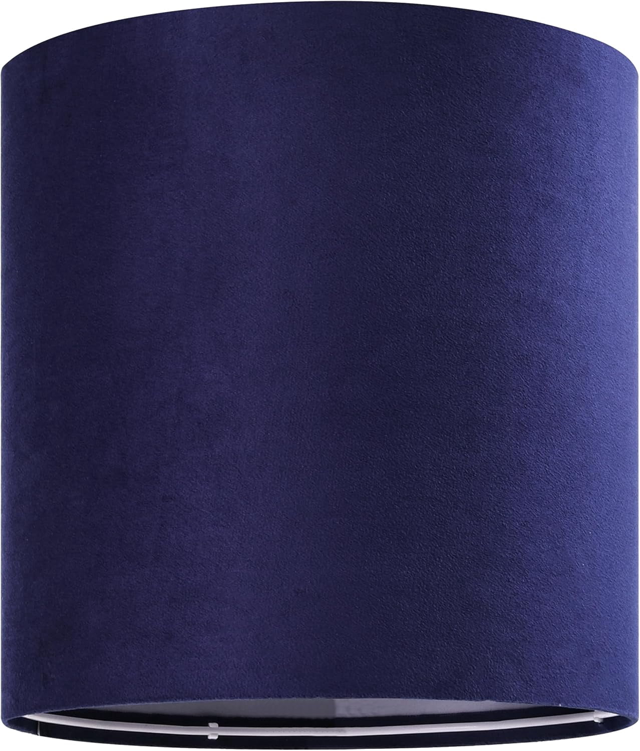 Drum Lamp Shades Set of 2 Small Blue Velvet Lampshade 10"Top×10"Bottom×10"High(Spider) Modern Tall Lamp Shades for Table Lamp & Bedside Lamps Replacement in Hand Crafted-Art Decor