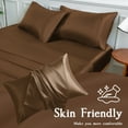 thumbnail image 4 of LIFCOM Satin Pillowcase with Envelope Closure,Queen, Brown，（2 Count）, 4 of 6