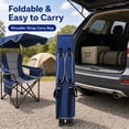 thumbnail image 5 of DKMOCO Camping Chair with Canopy, Outdoor Folding Chair with Adjustable Sun Shade, Cup Holder, Side Pocket, Heavy Duty Portable Lawn Chair for Adults, Blue Gray, 5 of 9
