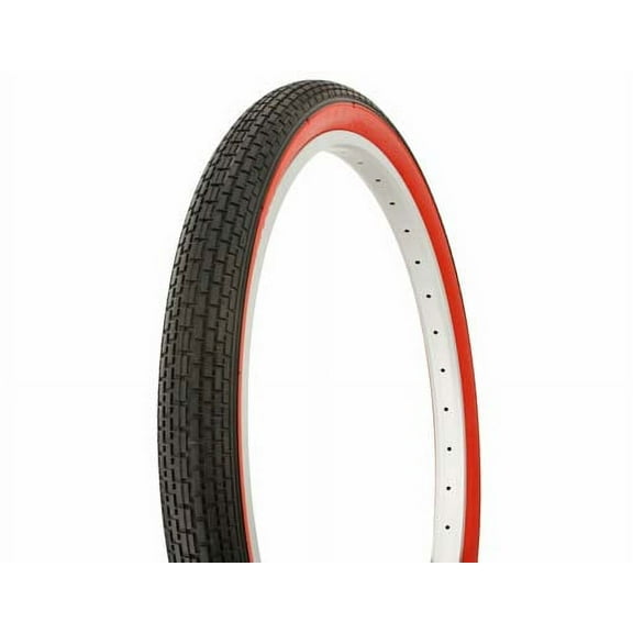 Tire Duro 26" x 2.125" Black/Red Side Wall HF-120A.Bicycle tire, bike tire, beach cruiser bike tire, cruiser bike tire