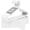 White, variant on UEAKPIC Plastic Hangers 50 Pack, Space Saving Heavy Duty Clothes Hangers with Non Slip Hooks for Adults, White