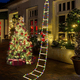thumbnail image 1 of Luces LED navideñas: luces decorativas navideñas de 10 pies con Papá Noel, luces decorativas navideñas para interiores y exteriores, ventanas, jardines, hogares, paredes y árboles de Navidad, 1 of 3