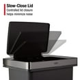 thumbnail image 6 of Rubbermaid Kitchen Trash Can, 19 Gallon Stainless Steel Dual Compartment Step Garbage Bin, Charcoal, 6 of 9
