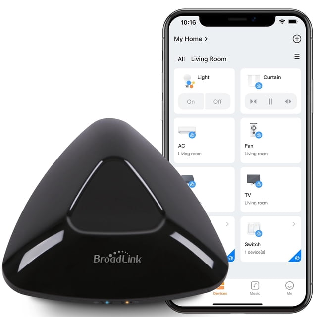 Hub para hogar inteligente Broadlink RM MAX Wi‑Fi BLE IR RF control remoto