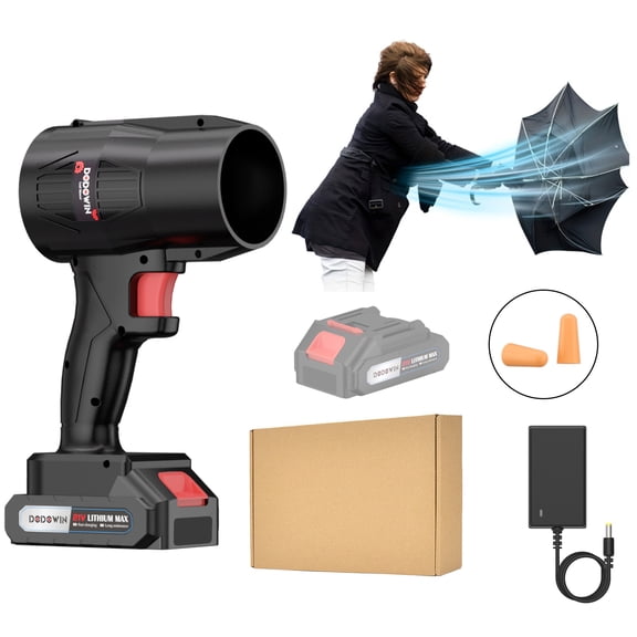 21V Cordless Leaf Blower, Portable Electric Blower for Lawn Care, Yard Cleanup, Patio, Garage, Driveway & Outdoor Cleaning