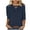 Dark Blue, variant on Spring Tops for Women Long Sleeve Shirts for Women under $10 Women's Fall Casual V-Neck 3/4 Sleeve Top Blue L
