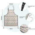 thumbnail image 7 of Beige Christmas Tree Pattern Kids Aprons for Girls and Boys,Adjustable Neck Strap Toddler Aprons for Kids Cooking Baking, 7 of 7