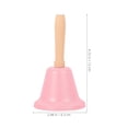 thumbnail image 2 of Minkissy 2pcs Metal Bells Handbell Iron Pink Round Simple Design For Parties, 2 of 8