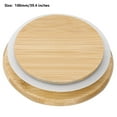 thumbnail image 7 of Aiihoo Bamboo Mason Jar Lids Wide Mouth Storage Canning Jar Caps , Mini Regular Mason Jar Cover Wood Color H 100mm, 7 of 7
