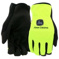 John Deere Men's XL Synthetic Leather Hi-Vis Work Glove JD86018-XL