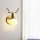 thumbnail image 3 of Copper Wall Lamp G9 Bedroom Wall Lamp Gold Antler Wall Lamp Living Room Lamp Bedroom Bedside Lamp Stair Lamp, 3 of 4