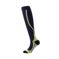 thumbnail image 1 of Bas de Compression pour Course Hommes Femmes Chaussettes de Sport Marathon Chaussettes de Randonnée 20-30mmHg Ajustement Vol Grossesse Varices Enflées 206- Bleujaune L-TG, 1 of 6