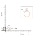 thumbnail image 4 of Angara Classic Japanese Akoya Cultured Pearl & Diamond Solitaire Ring in 14K Rose Gold for Women | June Birthstone Jewelry for Her, 4 of 8