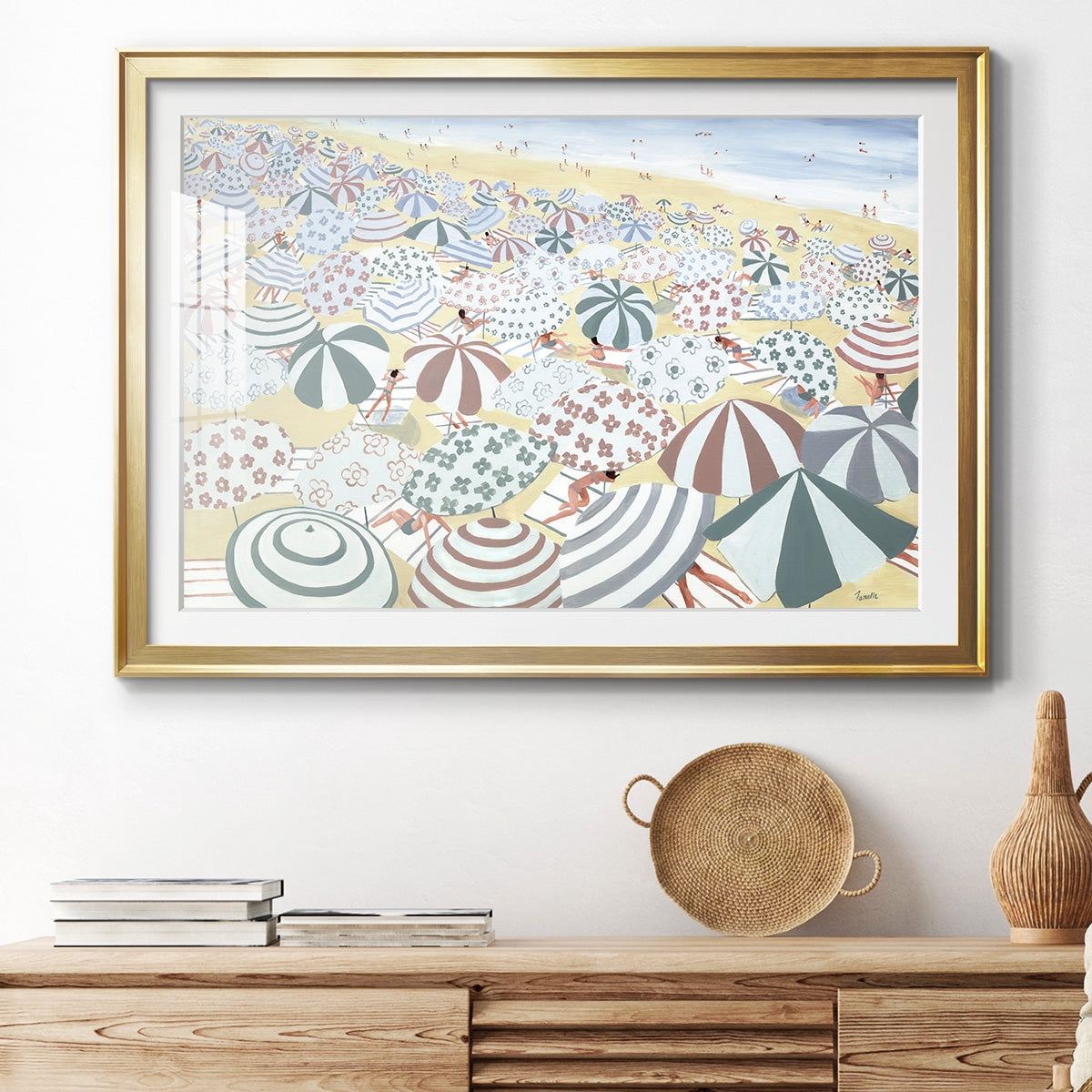 Subtle Beach Premium Framed Print - Ready to Hang