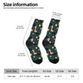 thumbnail image 5 of Yiaed Dinosaur In The Space Print Great elasticity Crew Socks Sports socks for Men and Women, 5 of 5