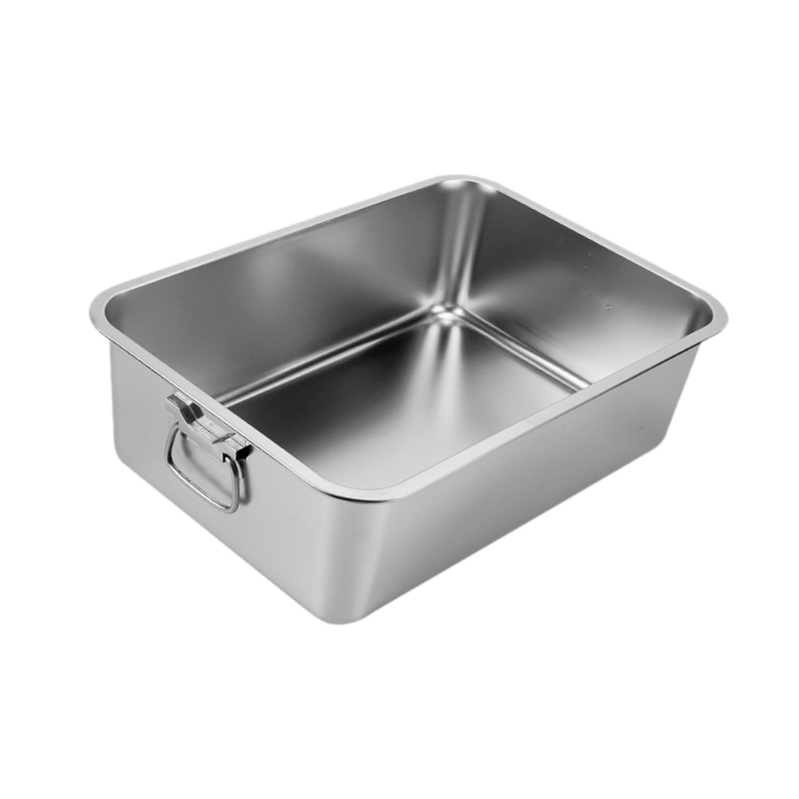 balikha Cat ,High Sided Litter Pan,Portable Kitten Toilet,Pet Supplies,High Sided Open Top Pet Litter Tray,Metal M