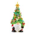 thumbnail image 2 of Lighted Christmas Gnomes Decorations 8 Inch Faceless Old Man Ceramic Christmas Tree Small Prelit Xmas Holiday Decor For Tabletop Home Room Table Fireplace, 2 of 9
